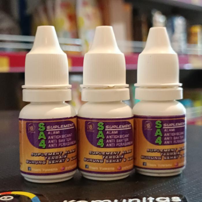 VITAMIN SA4 SUPLEMEN ANTI BAKTERI PERADANGAN BURUNG MURA KACER C IJO Alami Antioksidant Anti Banteri