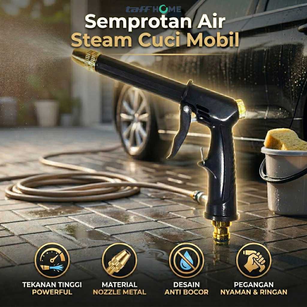 CAS - TaffHOME Semprotan Air Steam Cuci Mobil High Pressure Gun - 888