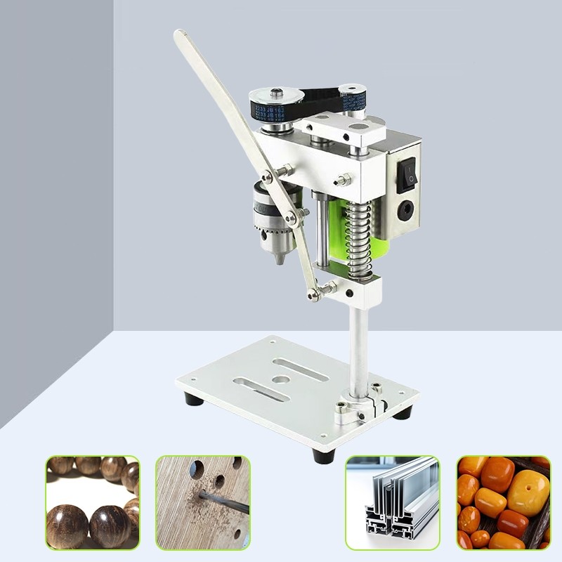 Mini Mesin Bor Duduk Bench Top Drill Press 7 Kecepatan Electric Drilling Machine Presisi Kayu Logam 