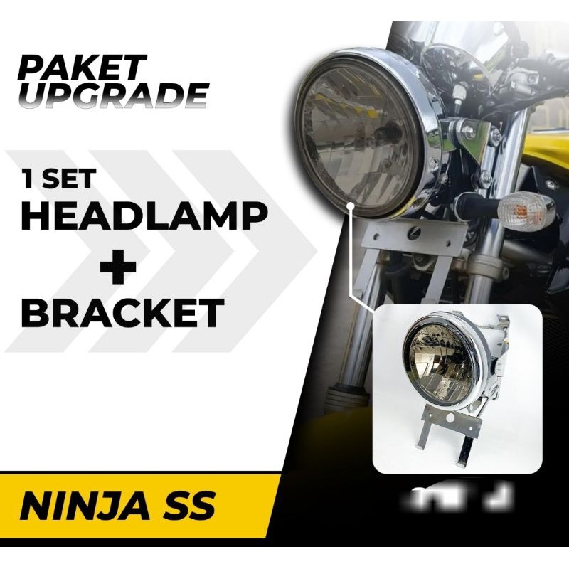 lampu depan ninja ss komplit breket lampu ninja ss dudukan