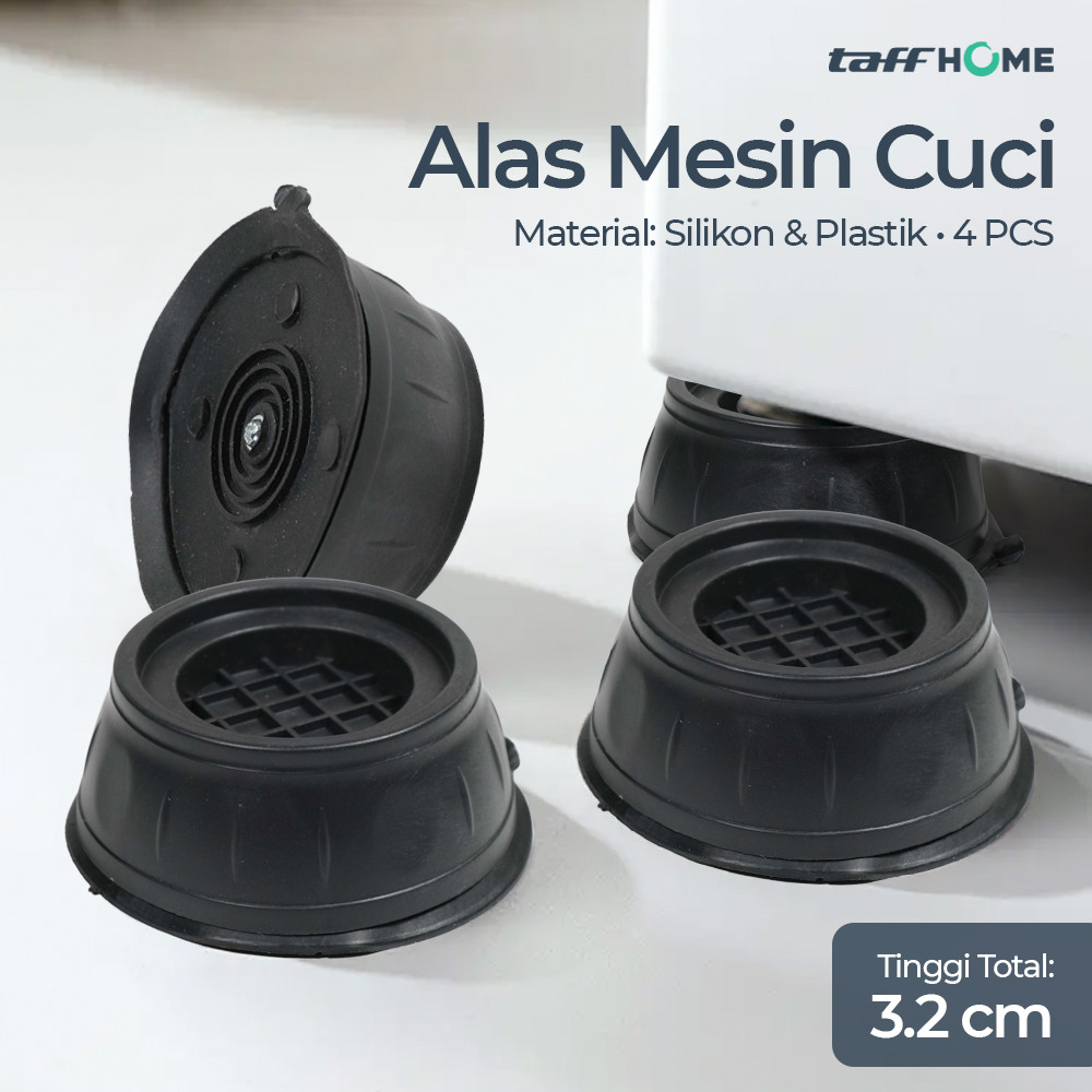 TaffHOME Alas Mesin Cuci Silikon Anti-Vibration Shock Pads 4 PCS NY500