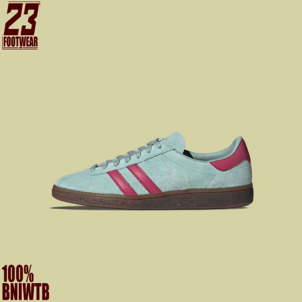 Sepatu Sneakers Adidas Munchen Hazy Tosca Pink Brand New In Box Unisex