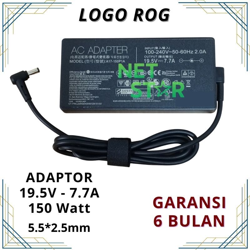 Adaptor Charger Laptop Asus ROG Model A17-150P1A 19.5V 7.7A 150W -NS