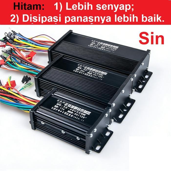 Ready Kontroler Sepeda Listrik Motor Elektrik Kontrol BLDC 36V 48V 64V 350W 500W 1000W Watt Universa