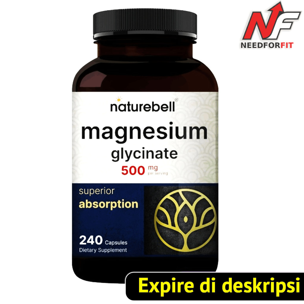 Naturebell Magnesium Glycinate 500mg 240 tablets ORI