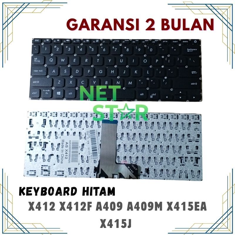 Keyboard Asus VivoBook A412 X412 A412F A412FA A412FL X412F X412FA -NS