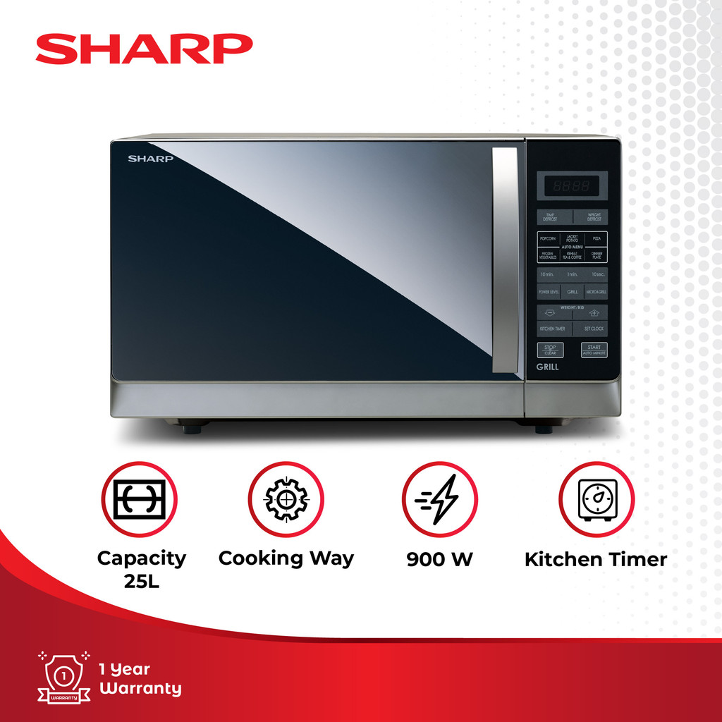 Sharp Microwave Grill Oven  R-728(W)-IN - Putih