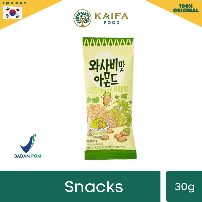 HBAF (TOM'S) Wasabi Almond - Camilan kacang almond rasa wasabi - 30gr
