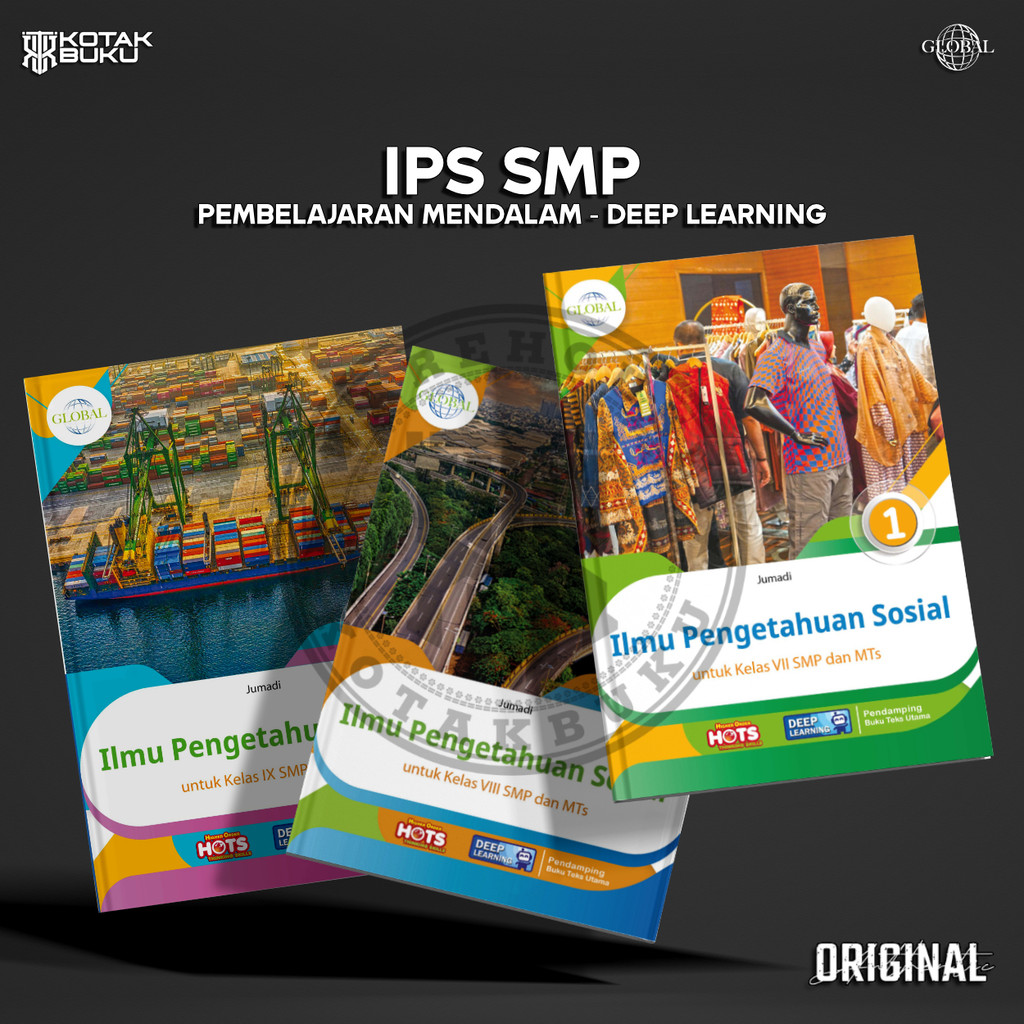 Buku IPS Kelas 7 8 9 SMP Deep Learning / IPS SMP / Global / Tiga Serangkai