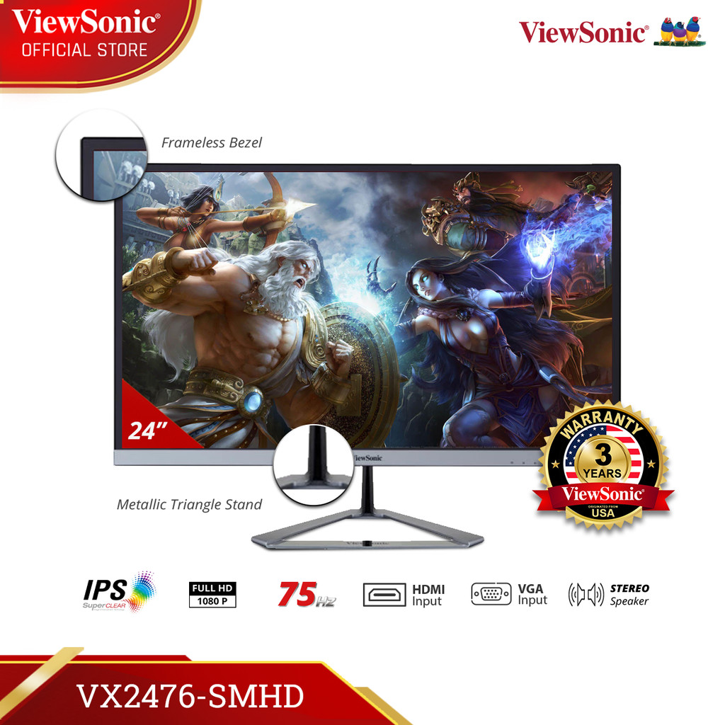 ViewSonic VX2476-smhd 24" Entertainment Monitor