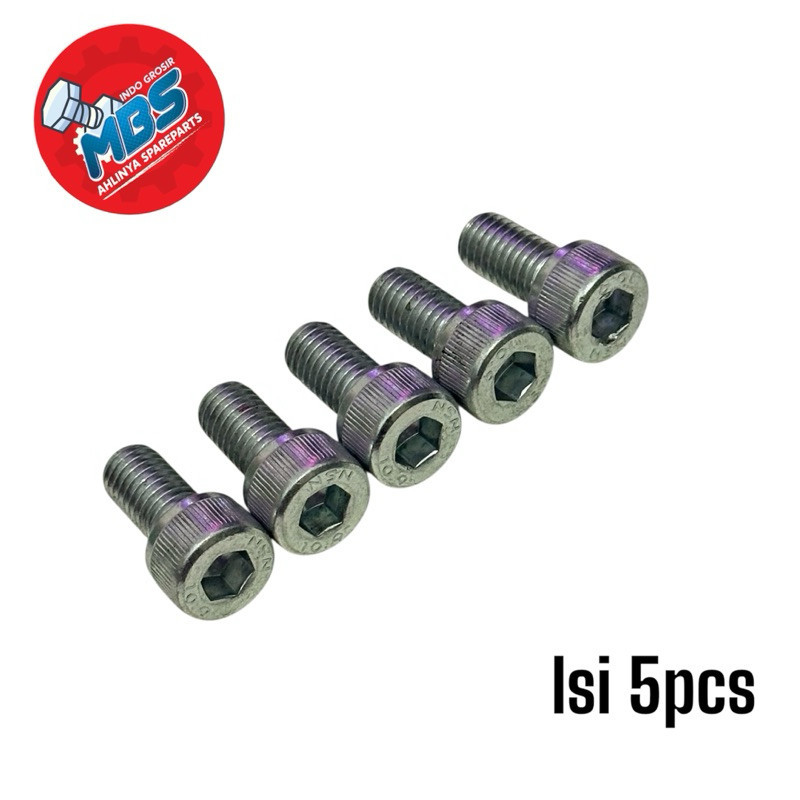 BAUT 12 L6 PANJANG 1,5cm M8x15 BAJA ORI.