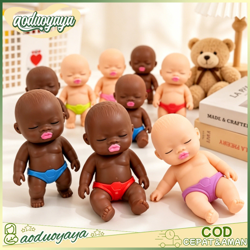 aoduoyaya Boneka Natasha Hitam Mainan Pelepas Stres Boneka Jelek Squishy Anti Stres Mainan Prank