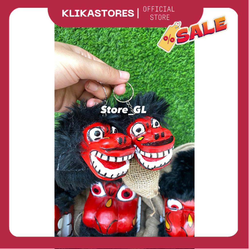 Miniatur Barongan, Miniatur Bangbarongan, Miniatur Caplokan, Gantungan Kunci Barongan, Gantungan Kun
