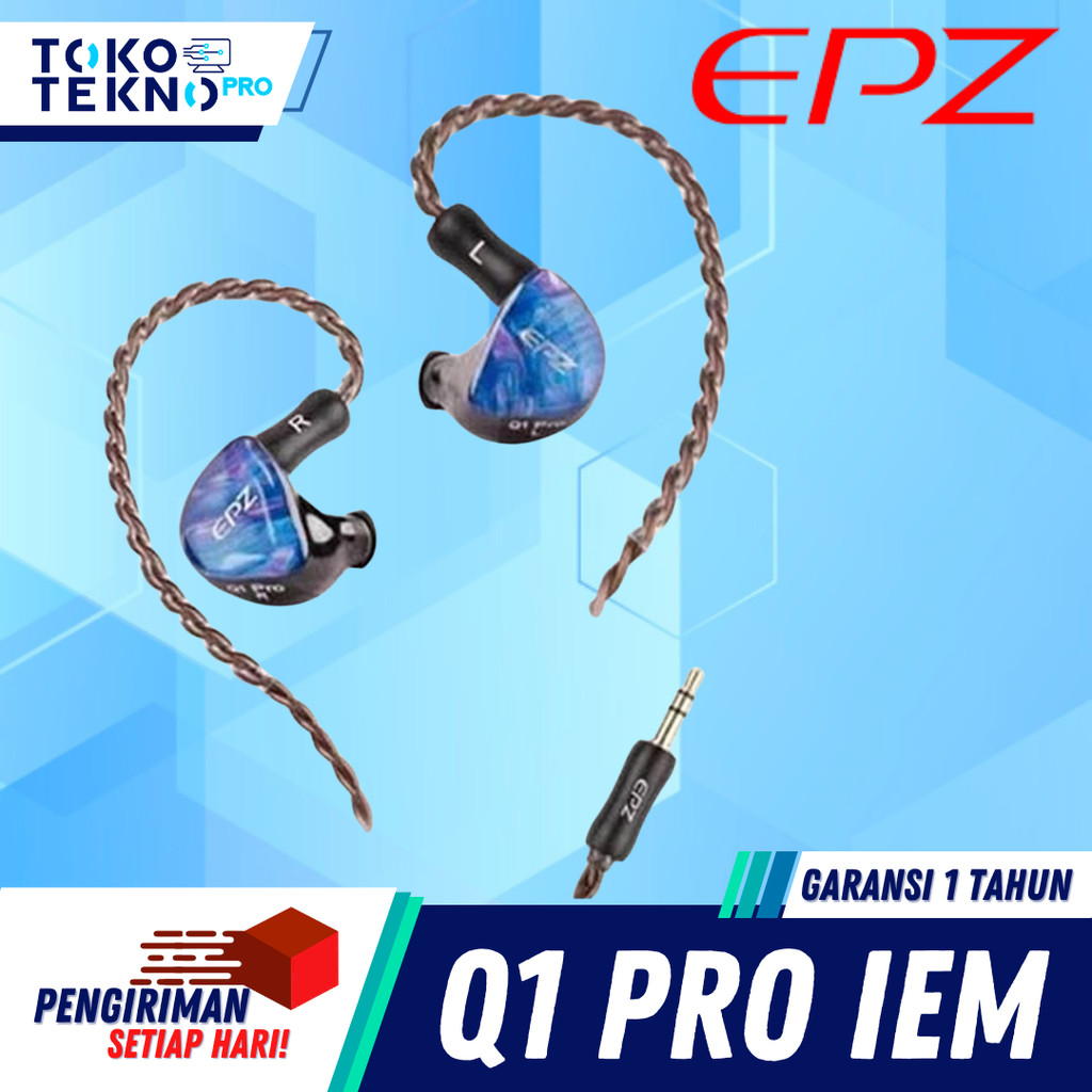 EPZ Q1 / Q-1 Pro Earphone Wired HIFI Bass Dynamic Driver In Ear Earphone