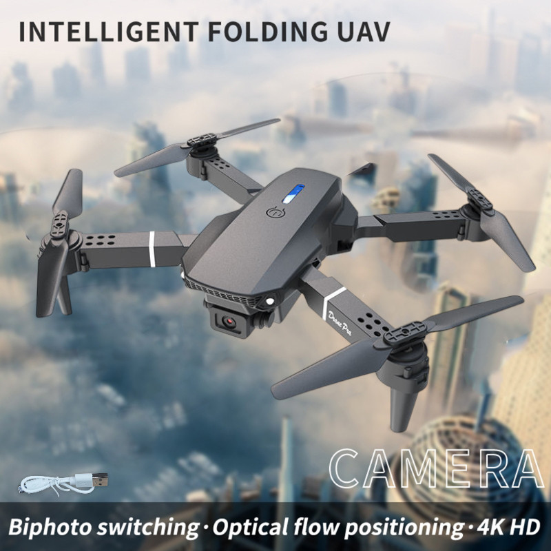 Drone Mini Quadcopter Kamera HD 4K Lipat WiFi FPV Headless Mode Mainan Pesawat Remot Kontrol