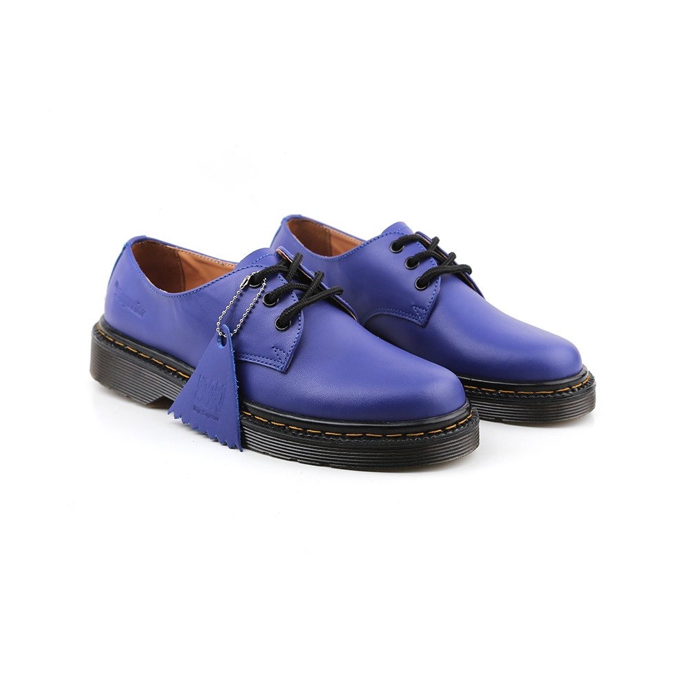 Mancow - Low Boots Blue - Sepatu Formal Pria Wanita Original Kulit Asli