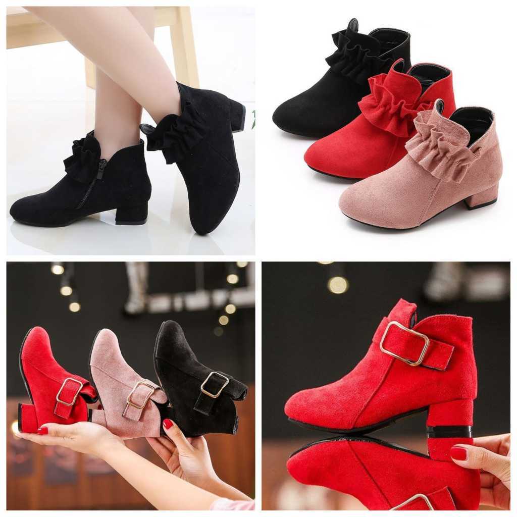 BLASFAS Sepatu Boot HIGH HEELS Anak Perempuan Mexican