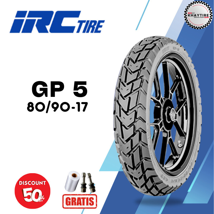 Ban Motor Bebek IRC GP5 80/90 Ring 17 Tubeless