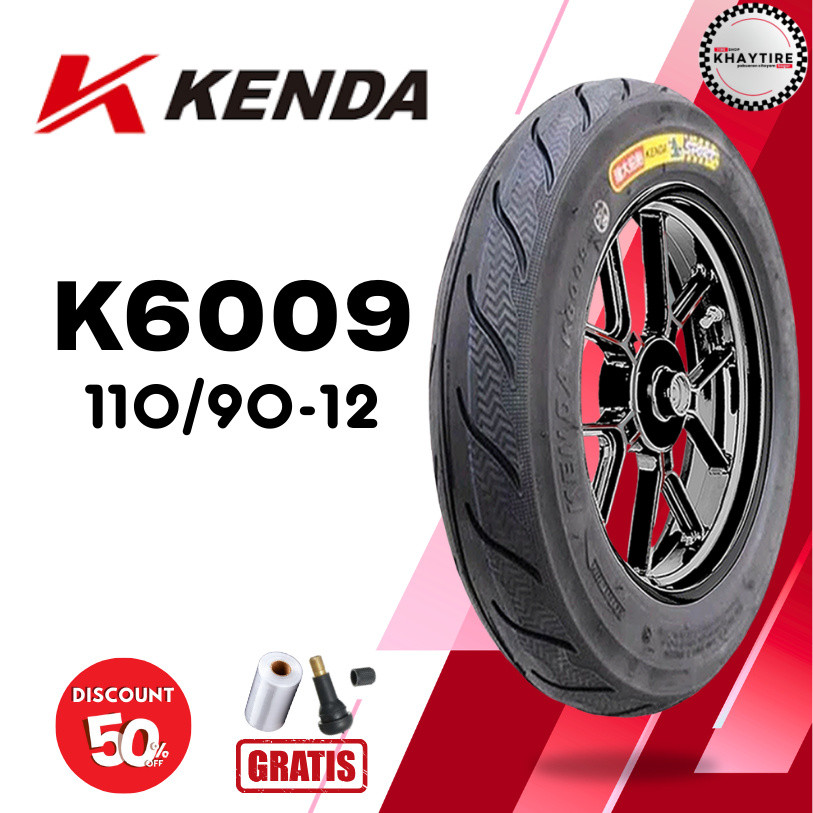 Ban Motor  COOL KENDA K6009 110/90 Ring 12 Tubeless