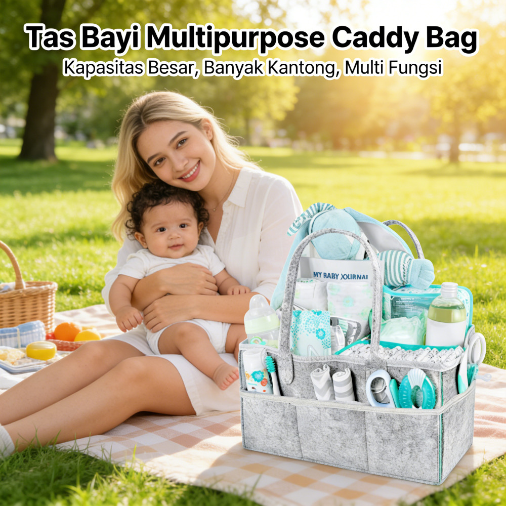 Bag Caddy Multipurpose Tas Popok / Diaper Bag / Organizer Caddy Bag Bayi / Tas Bayi Peralatan