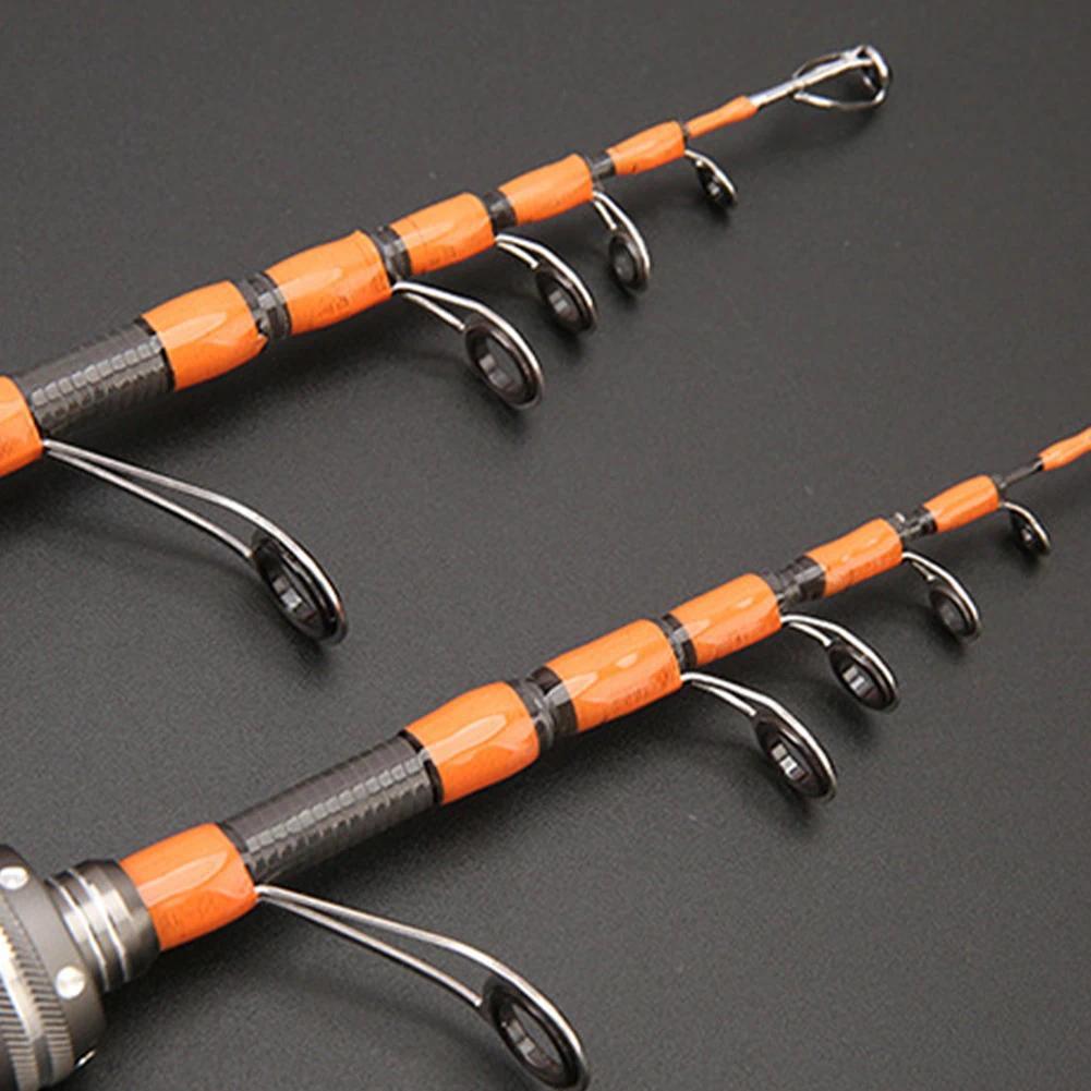 1.5m Spinner Casting Telescopic Carbon Fishing Rod UL Horse Mouth Rod 2-6lb With Telescopic Fishing 