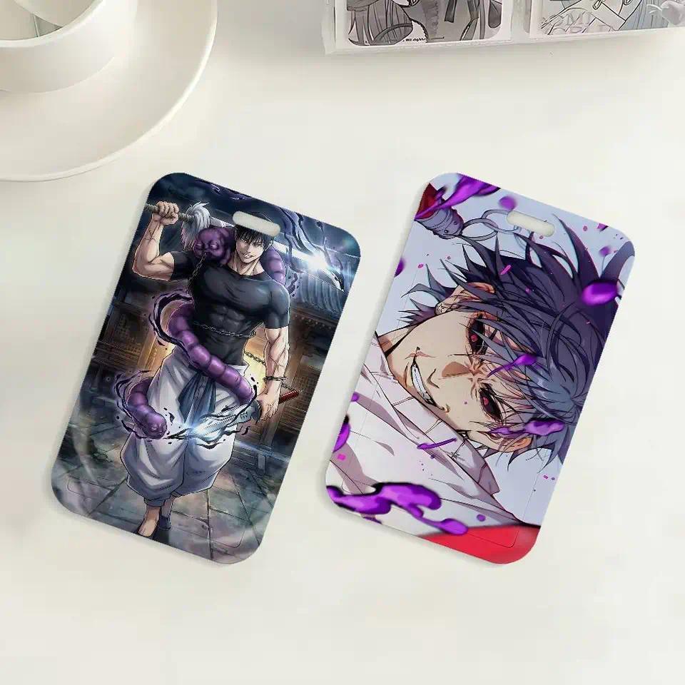 Anime Toji Fushiguro ID Badge Holder With Lanyard Neck Strap For Office School Name Card Credentials