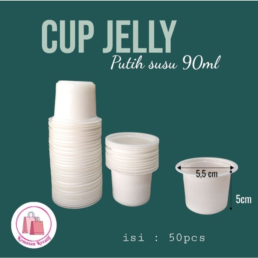 KYK HNP CUP ICE CREAM 90ML CUP JELLY PLASTIK CUP PUTIH CUP ESKRIM CUP PUDDING CUP ES KECIL CUP ES KI