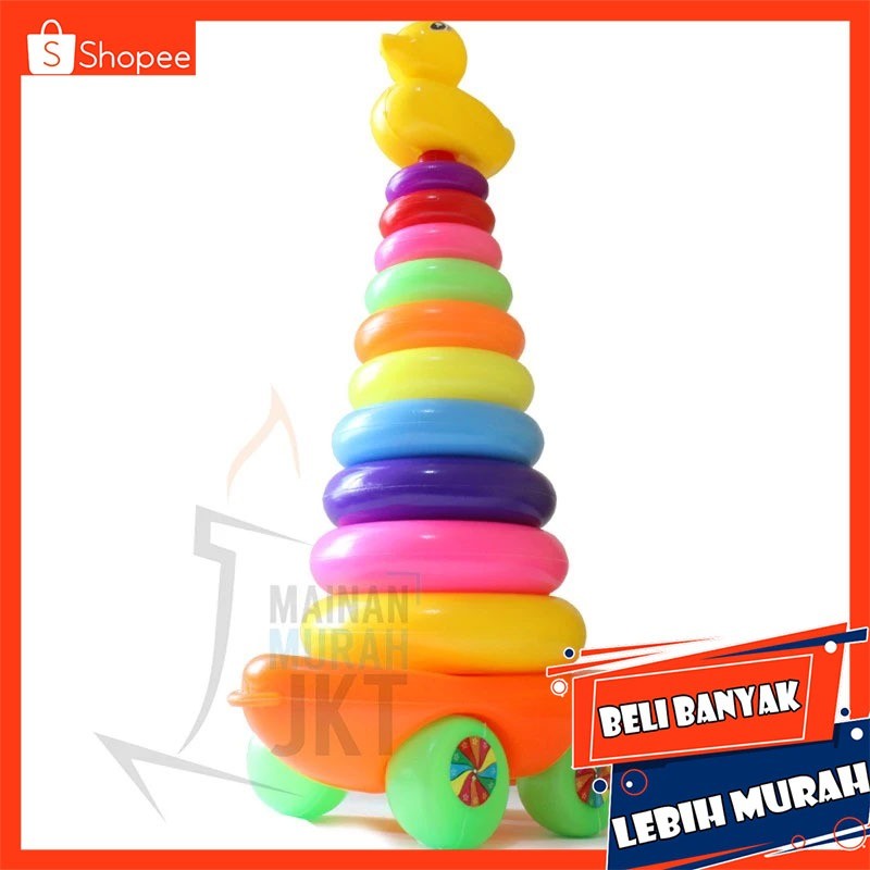 MAINAN DONAT SUSUN RODA DONAT MAINAN ANAK RING DONAT