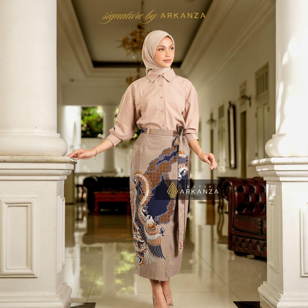 Arkanza Signature Rok Span Batik Motif Chandraprana Bawahan Wanita Panjang Moderen SRB