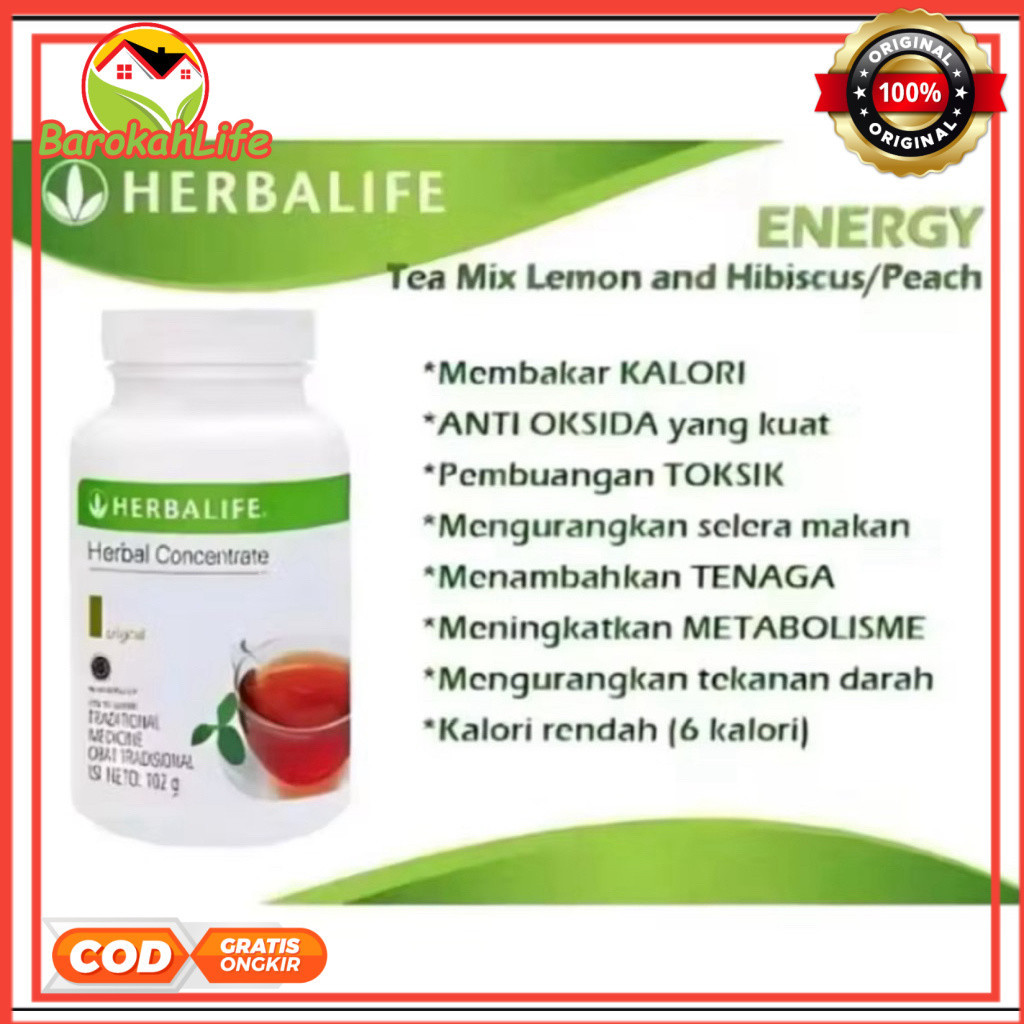 Herbalife Teh Instan Thermojentic Teh Penurun Berat Badan Teh Diet Teh Herbalife Thermo Teh Concentr
