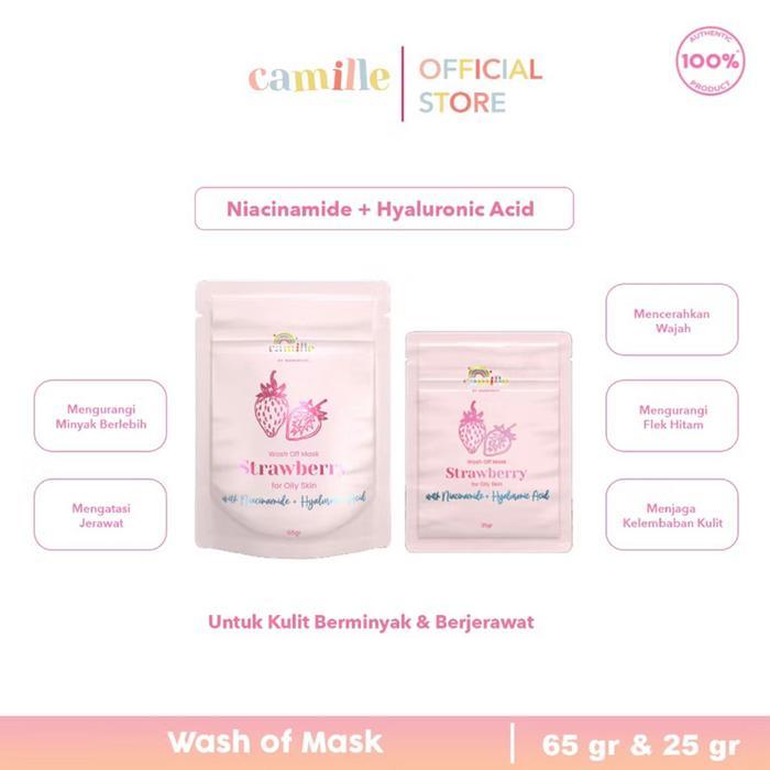 CAMILLE BEAUTY MASKER WAJAH ORGANIK FACEMIST FACE MIST LITTLE POP BODY SCRUB BY CAMILE BEAUTE MASKER