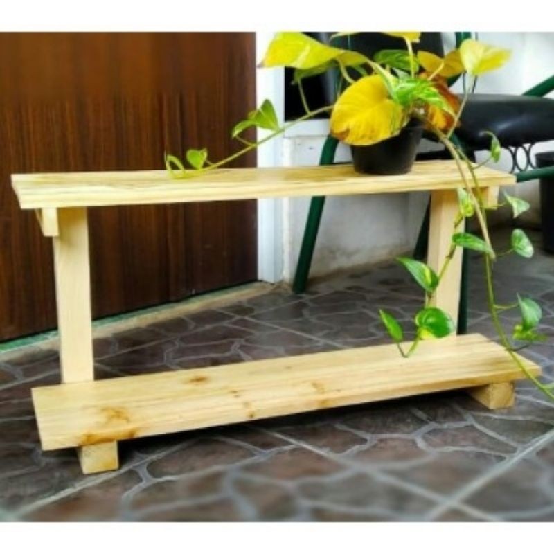 rak bunga susun / rak bunga kayu / rak bunga minimalis kayu
