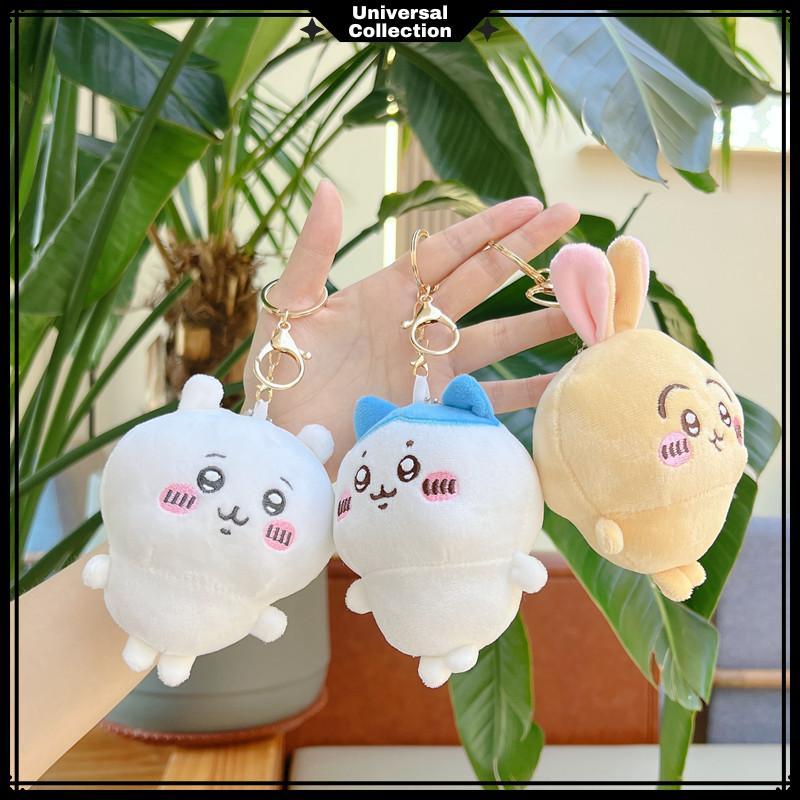 GANTUNGAN KUNCI TAS WANITA KARAKTER CHIIKAWA FLUFFY LUCU / KEYCHAIN PLUSH BONEKA MINI KOMIK CHIIKAWA