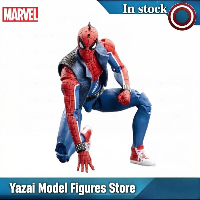 Original ZD TOYS Marvel Legends Series SPIDER-MAN SPIDER-PUNK SUIT Action Figure Model Toys Gift