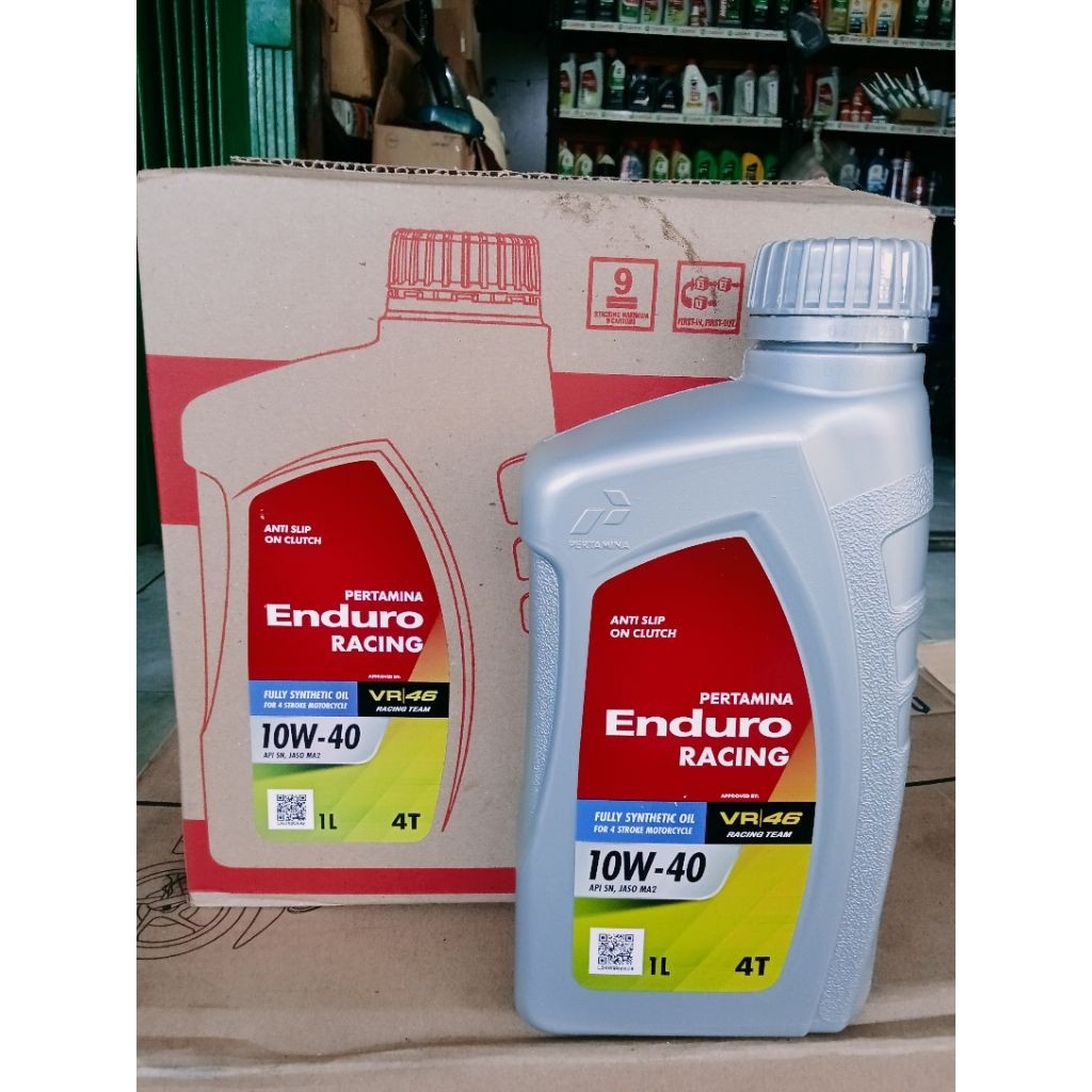 1 Dus Oli Mesin Enduro Racing 10-40 W 1L Original