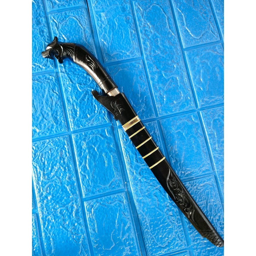 C3 golok motif macan pemotong hewan kurban asli cibatu siap pakai