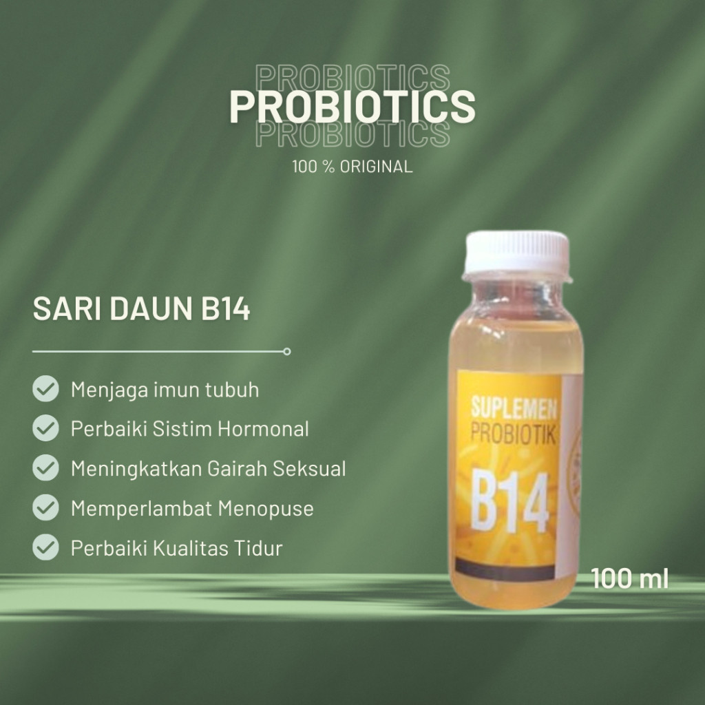 Probiotik B14 Prof Sukardi Meningkatkan vitalitas dan Menjaga Kebugaran Tubuh, Menyeimbangkan Hormon