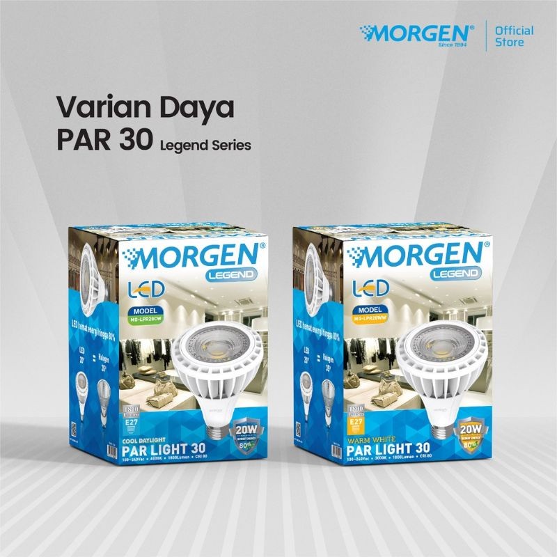 MORGEN LAMPU LED PAR30 PAR-30 Kualitas Oke