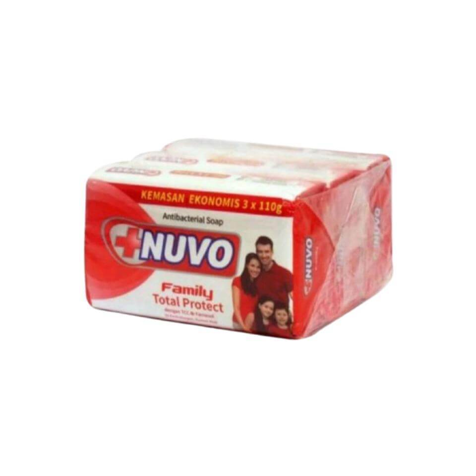 Nuvo Sabun Mandi Batang Merah Banded 3 x 100 gr