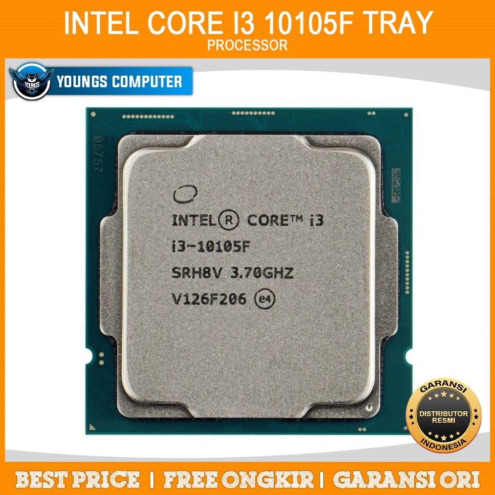 INTEL CORE i3 10105F Tray No Fan Processor