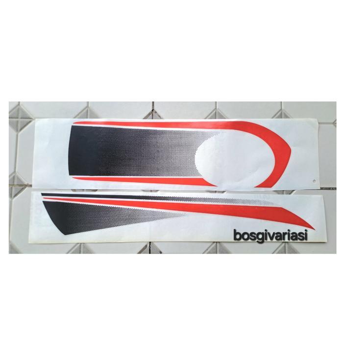 stiker ban serep rush / stiker tutup ban serep rush terios / cover ban serep rush terios - hitam pol