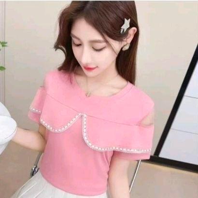 Kaos sabrina tile transparan premium import