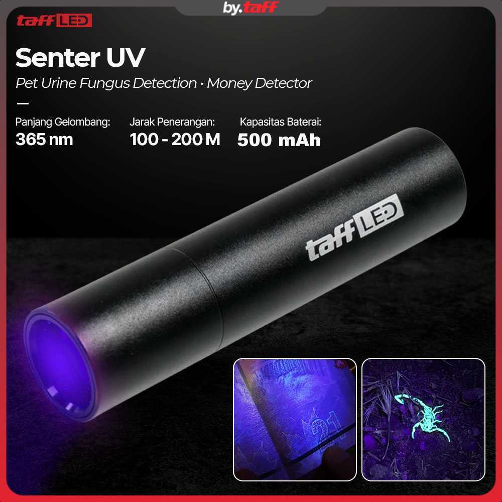 TaffLED Senter UV Ultraviolet Mini Flashlight Money Detector 365nm - S11-Z