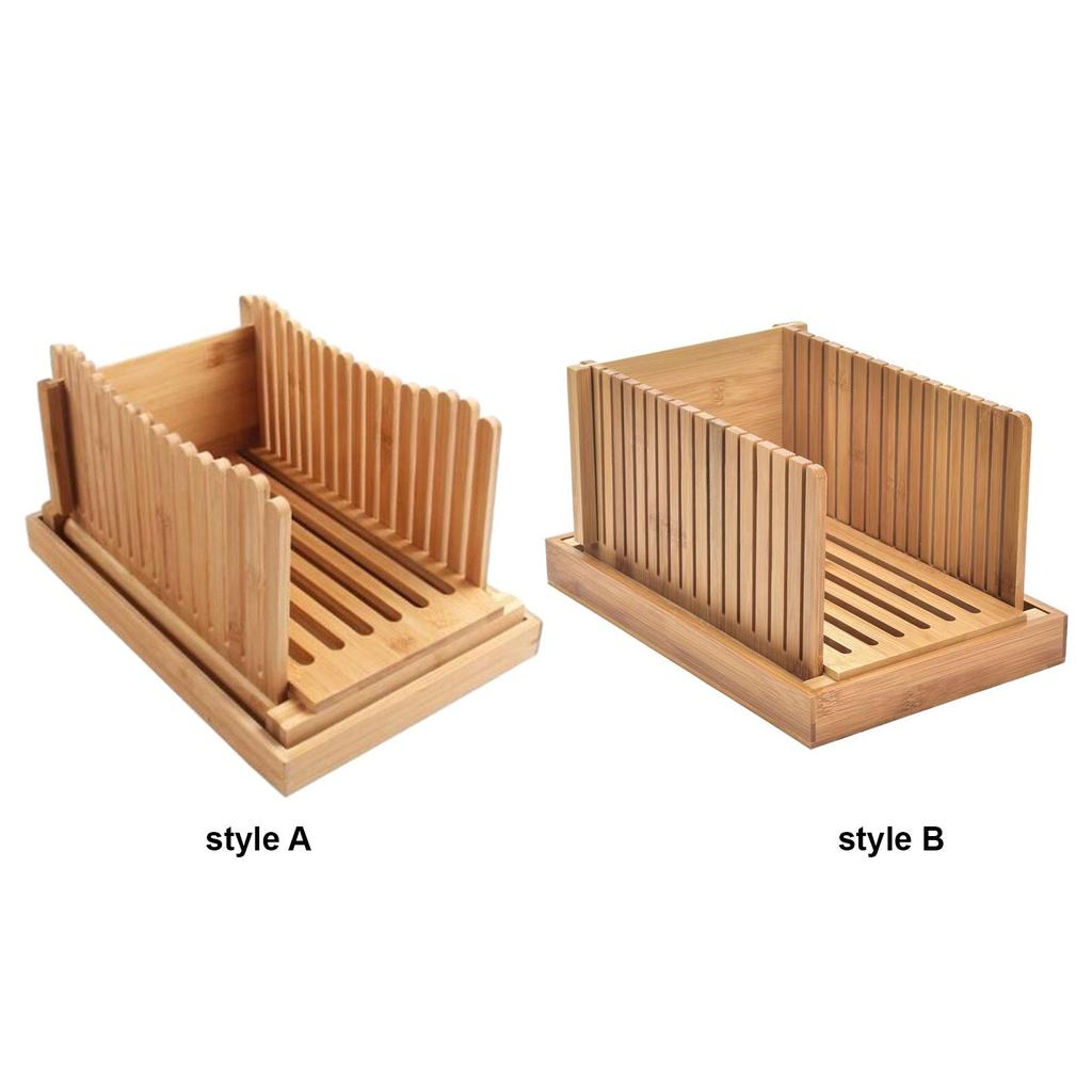 Premium Bamboo Bread Slicers with Crumb Tray Bread Slicers Maine Bread Loaf Slicers Fog for Bread Sl
