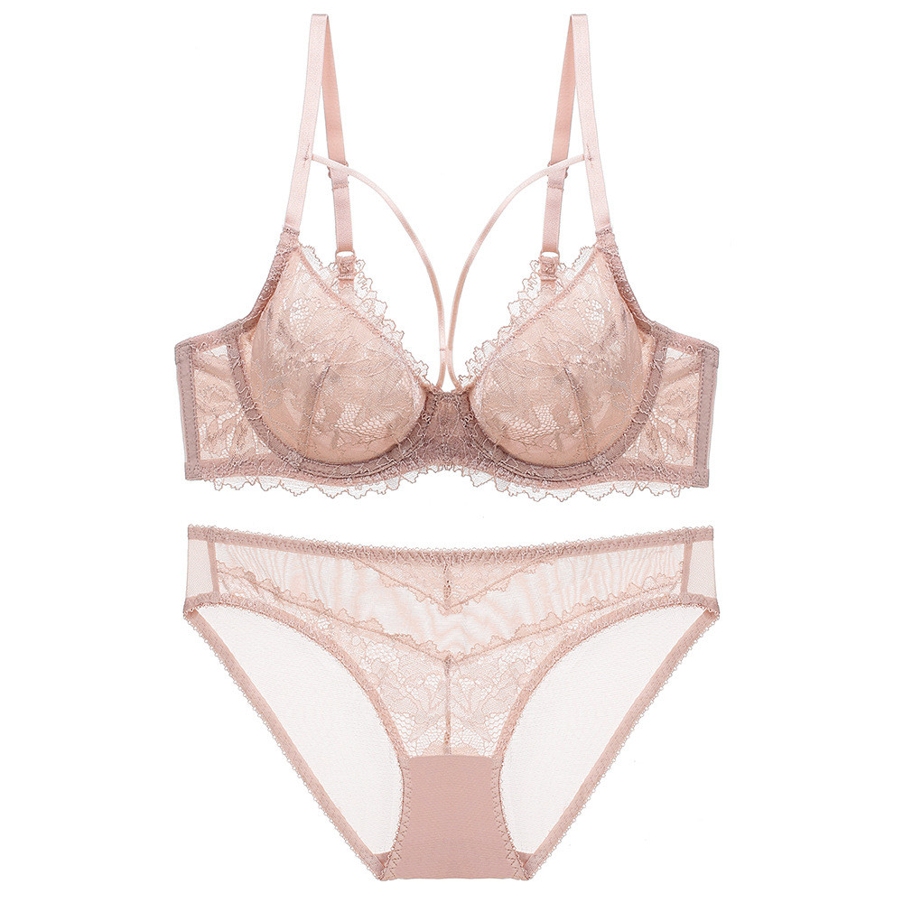Pusat Pengalaman Terlarang COD  Set Bra Lingerie Seksi Wanita, Payudara Besar Tampak Lebih Kecil, Ti