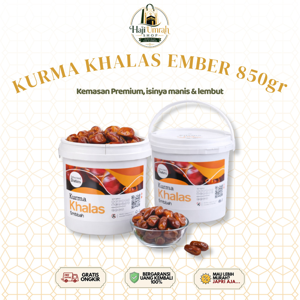 Kurma Khalas Ember 850 gr - Khalas Ember - Kurma Khalas
