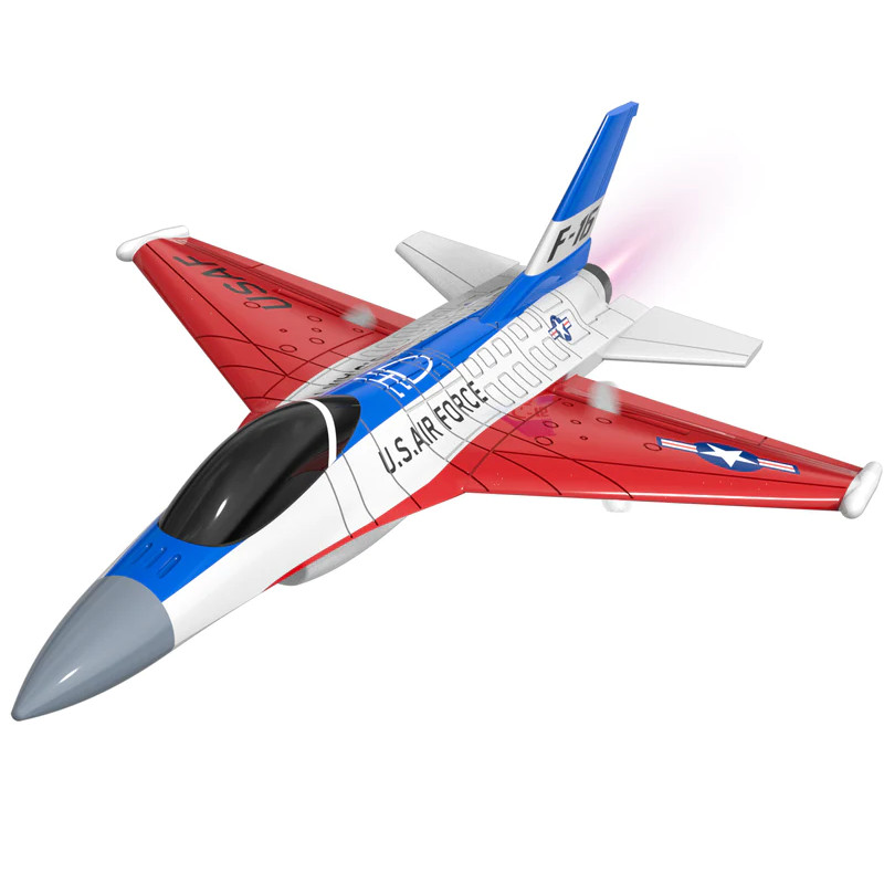 VolantexRC F16 Falcon RC Fighter Jet 2 annel for Beginners and kids Cool Lights Easy Fly 762-4