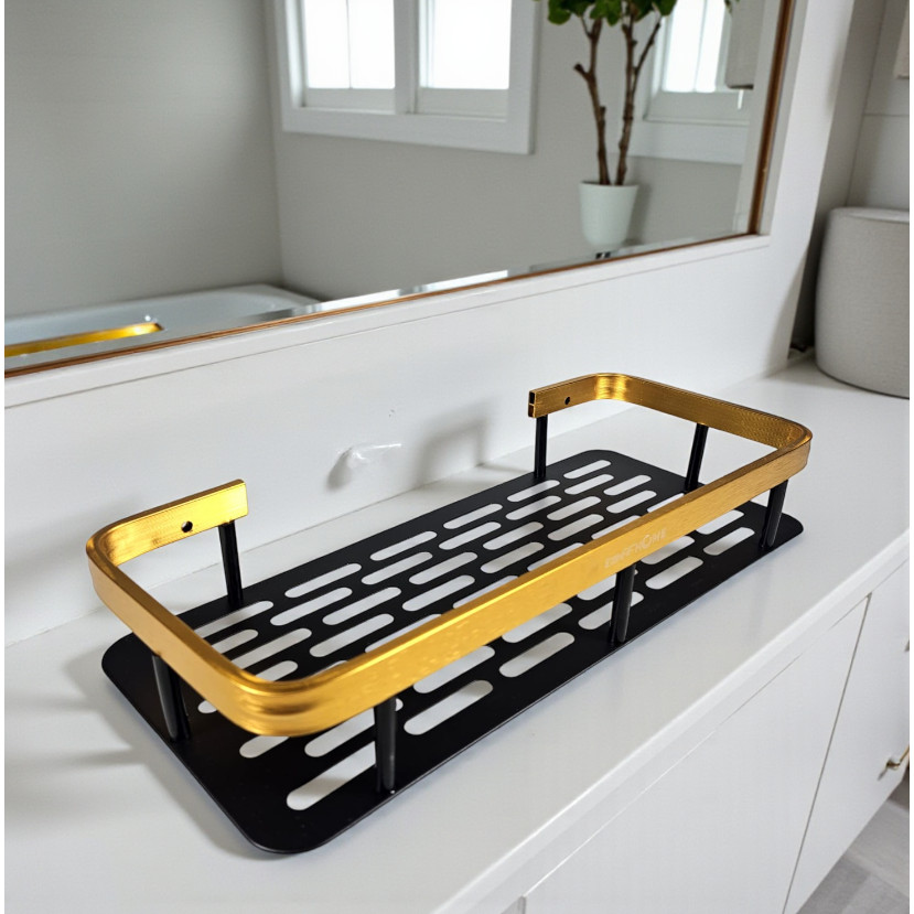 Rak Gantung Kamar Mandi Dapur Organizer Rack Aluminium - Rak Serbaguna Dapur & Kamar Mandi Aluminium