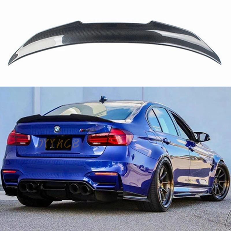 For BMW F30 F35 3 Series Se / F80 M3 2013-2018 PSM Style Rear Spoiler Lip Real Carbon Fiber / Forged
