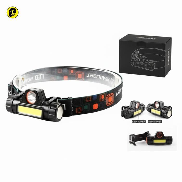 Senter Kepala Baterai Tahan lama LED Head Lamp High Power 101102